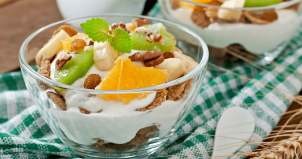 Greek Yogurt Bowl with Fruits and Nuts
