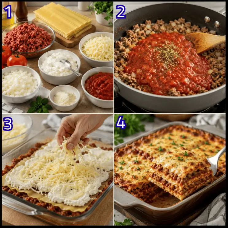 Easy Lasagna Recipe step by step