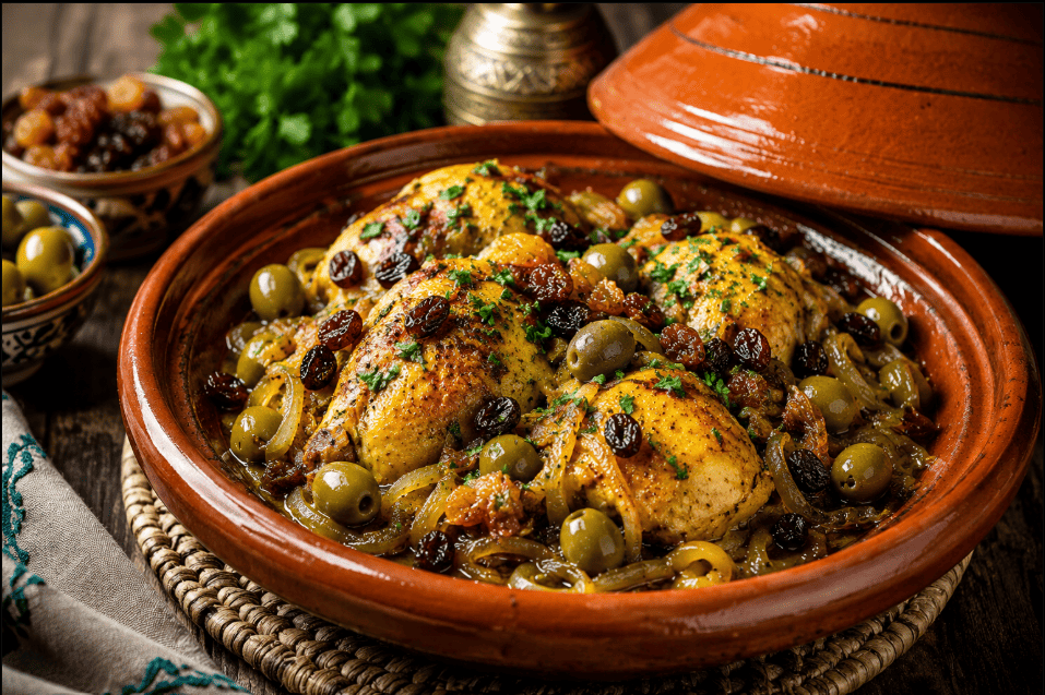 Moroccan chicken tagine