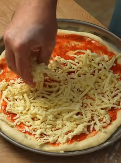 Prepare the Pizza for Baking